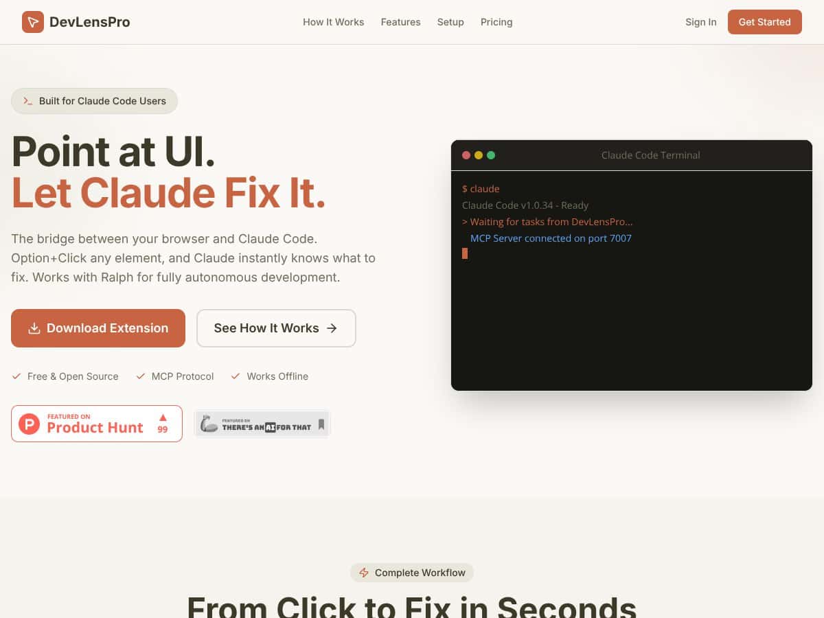 DevLensPro screenshot