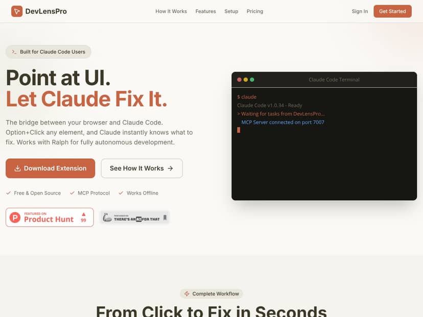 DevLensPro screenshot