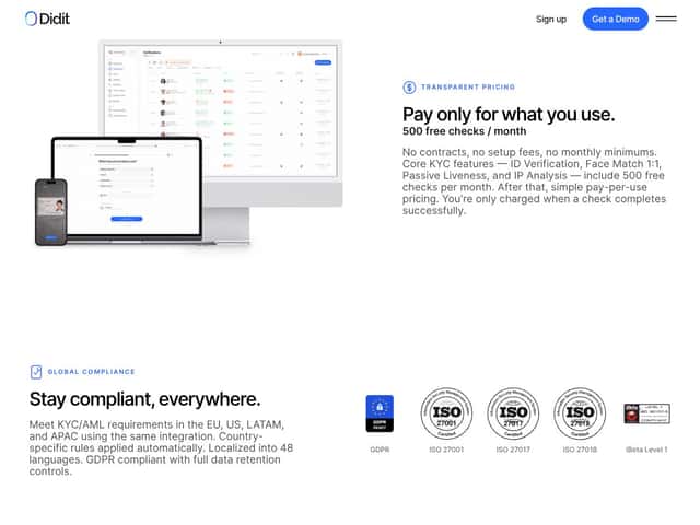 Didit v3 interface