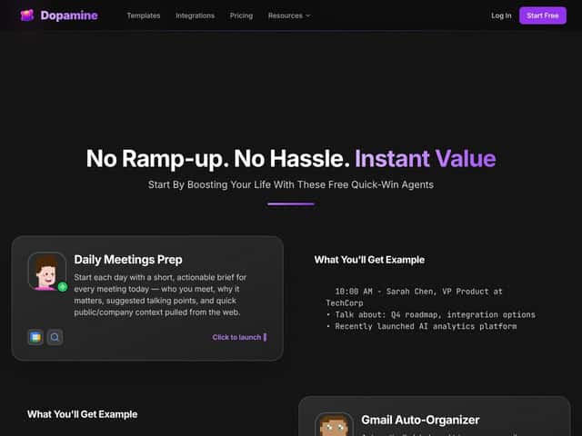 Dopamine.chat interface