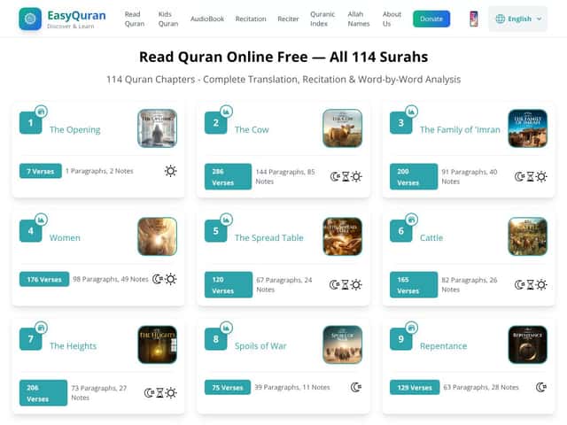 Easy Quran AI interface