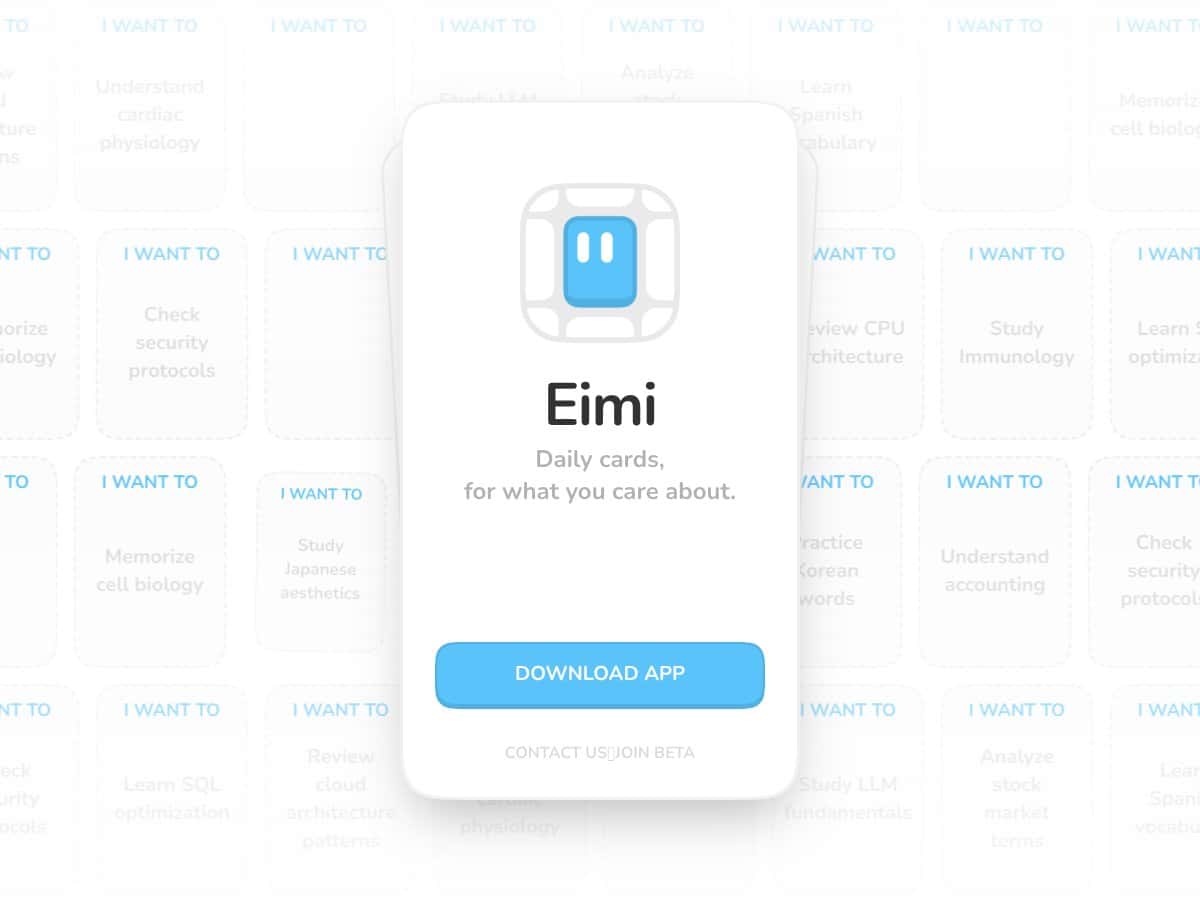 Eimi: Daily Cards screenshot