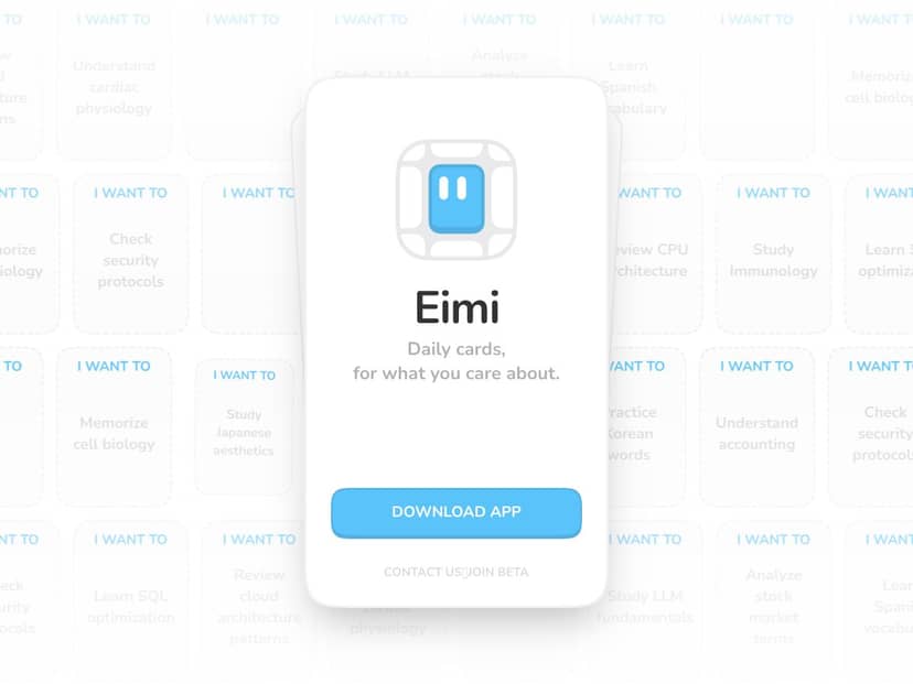 Eimi: Daily Cards screenshot