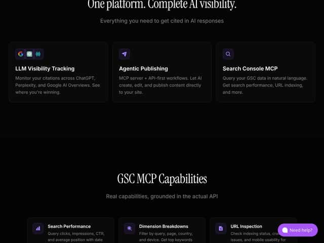 Ekamoira Google Search Console MCP interface