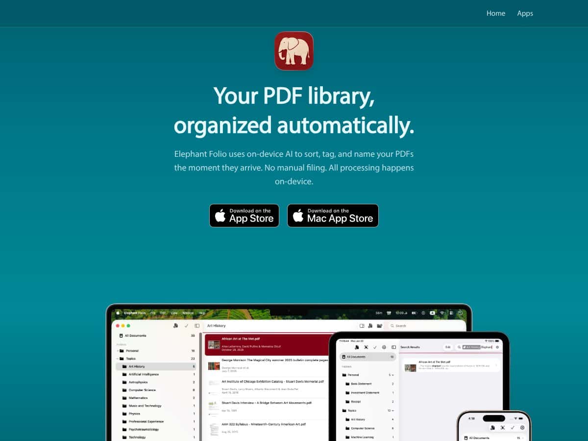 Elephant Folio screenshot