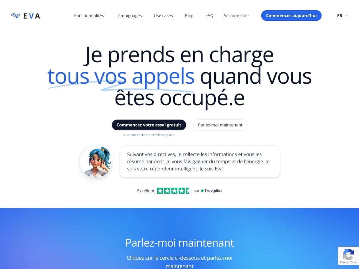Eva, AI phone assistant for busy people screenshot