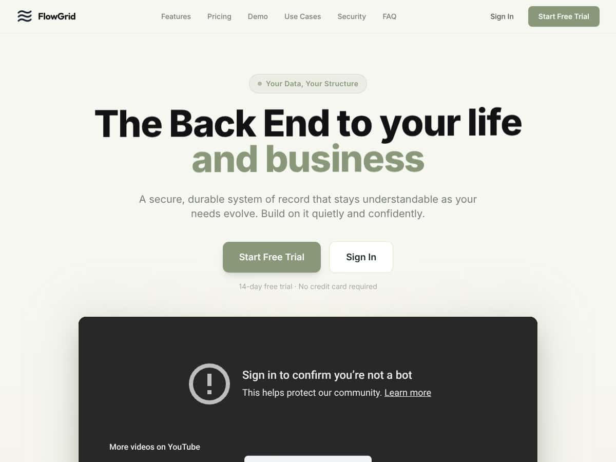 FlowGrid screenshot