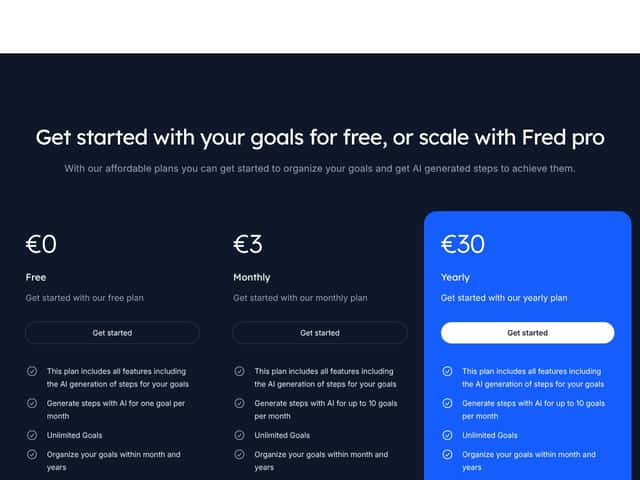Fred for iOS interface