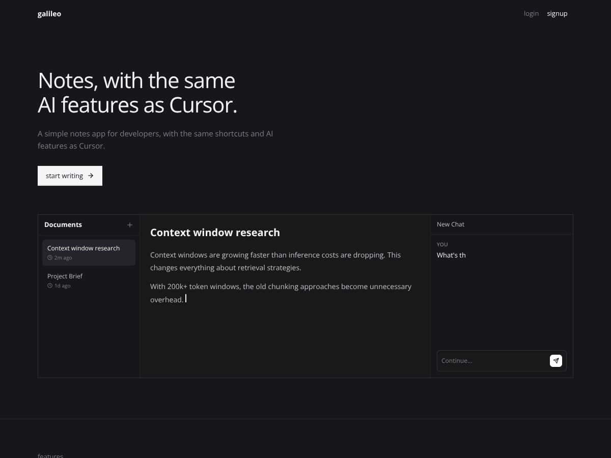 Galileo screenshot