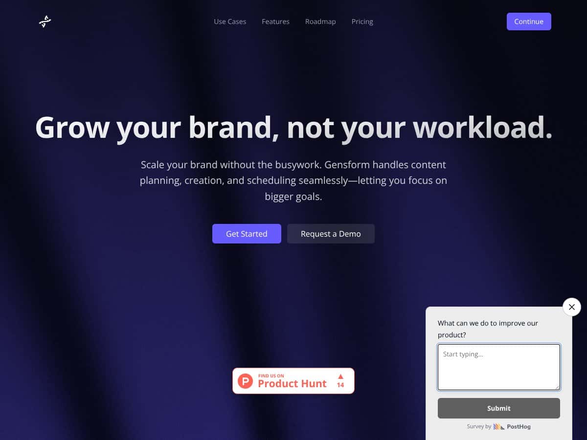 Gensform | AI Brand Builder (Beta) screenshot