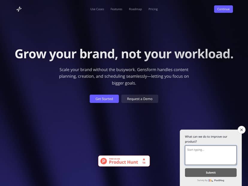 Gensform | AI Brand Builder (Beta) screenshot