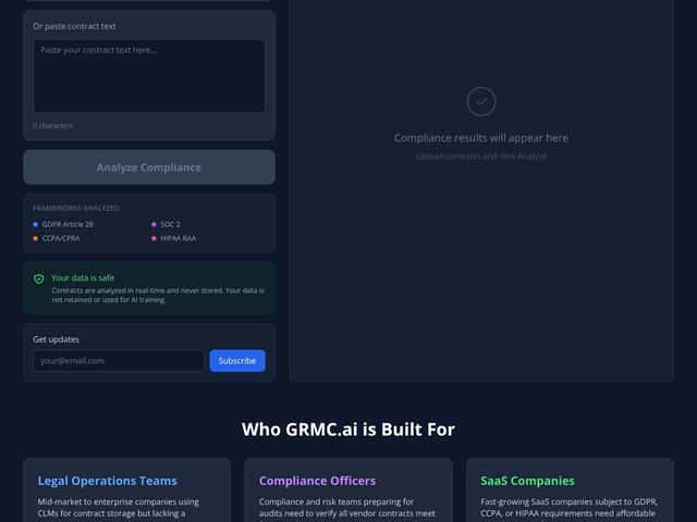 GRMC.ai interface