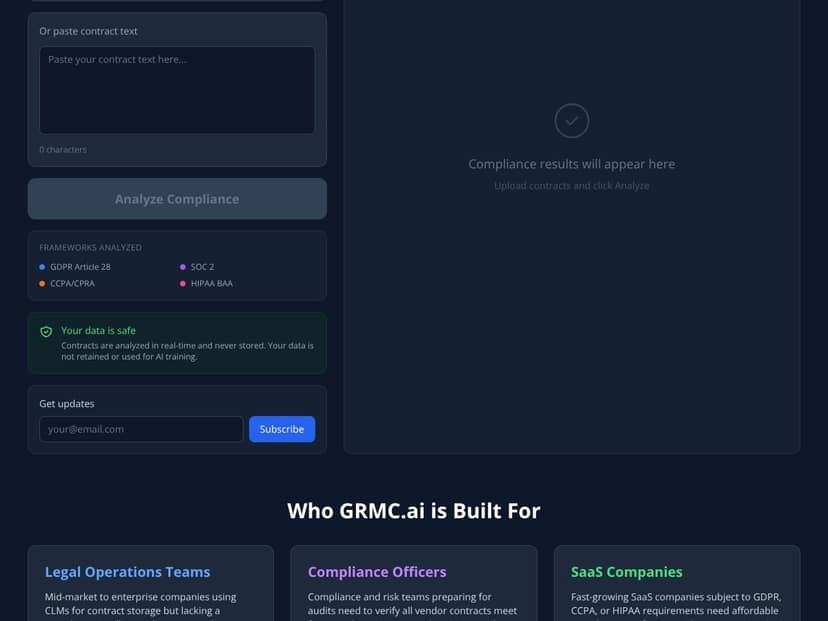 GRMC.ai interface