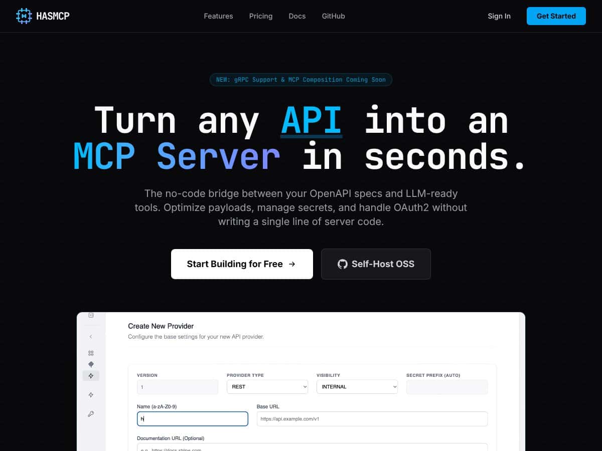 HasMCP screenshot