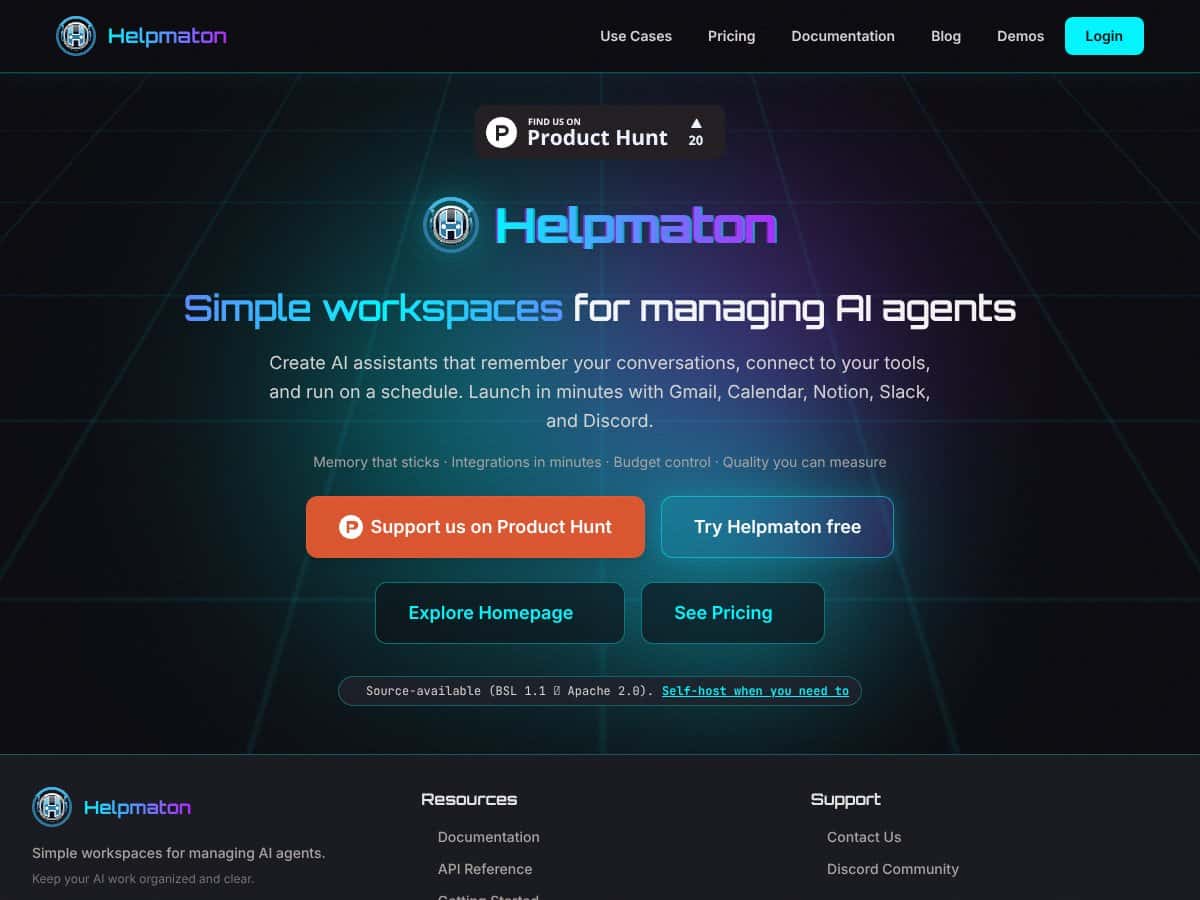 Helpmaton screenshot