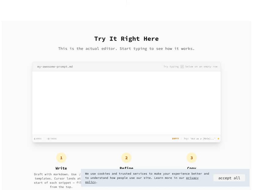 Hermes Markdown interface