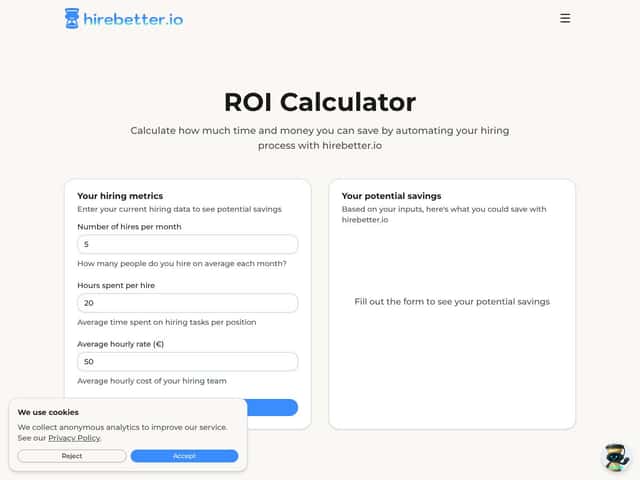 hirebetter.io interface