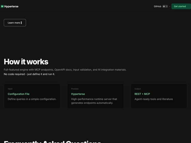Hyperterse interface