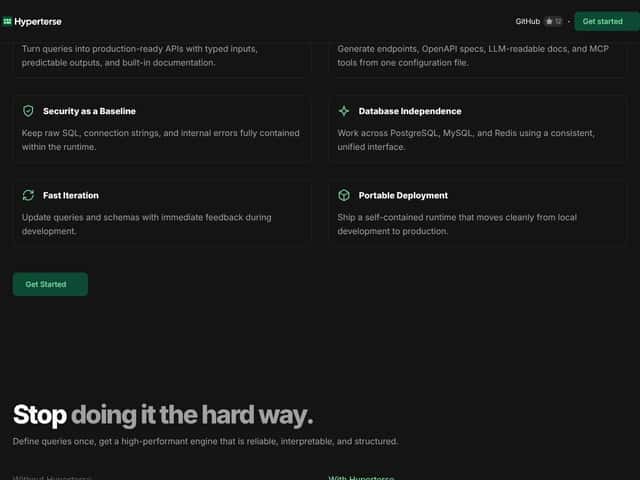 Hyperterse interface
