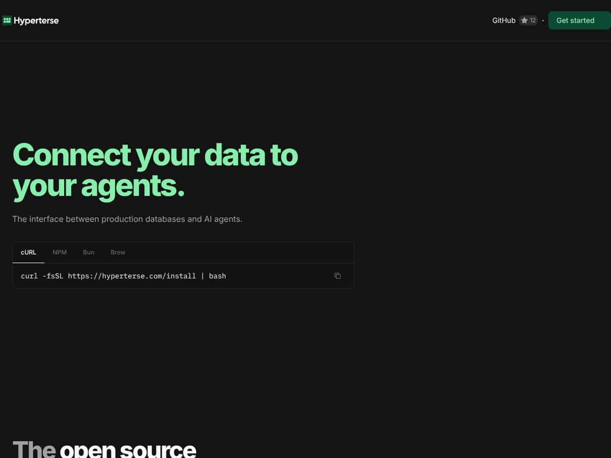 Hyperterse screenshot