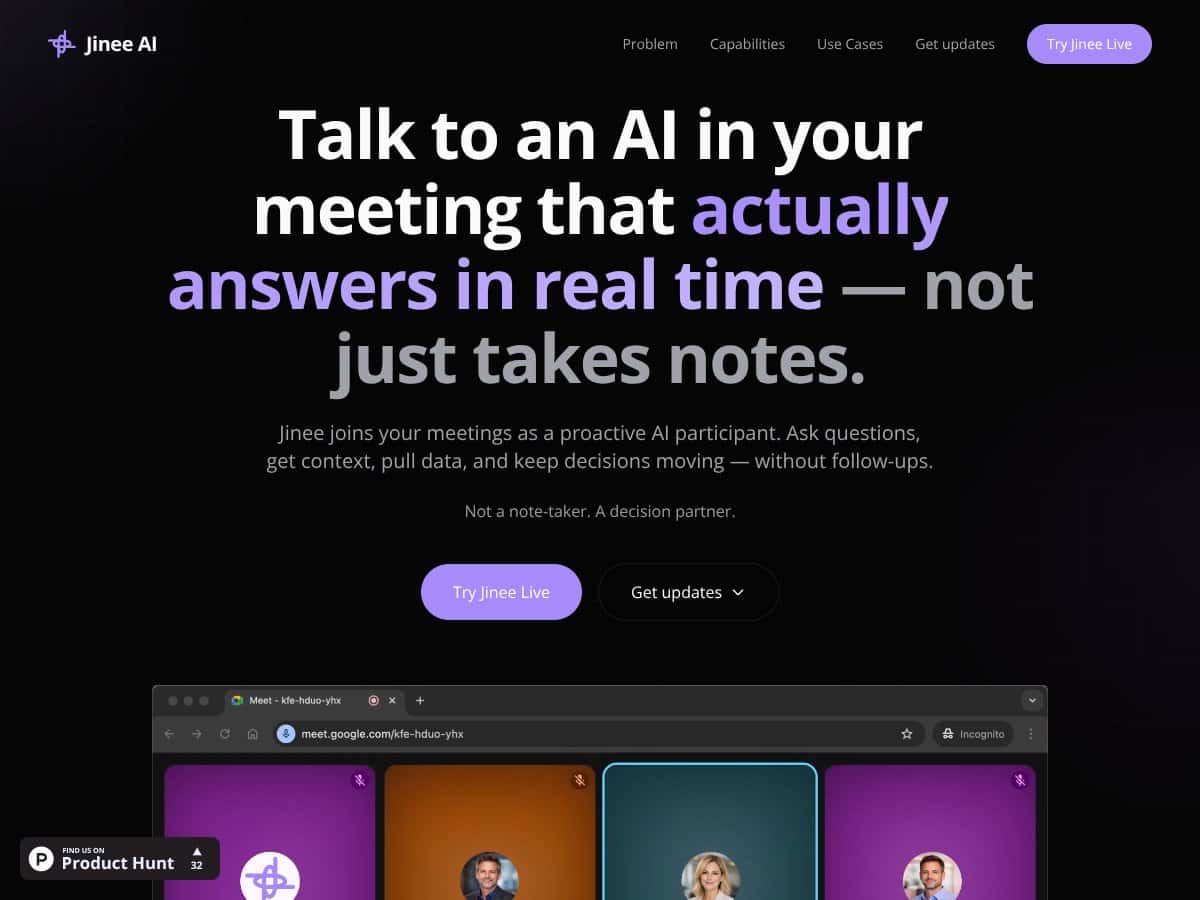 Jinee AI screenshot