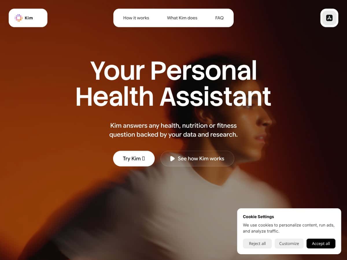 Kim Personal Health Assistant screenshot