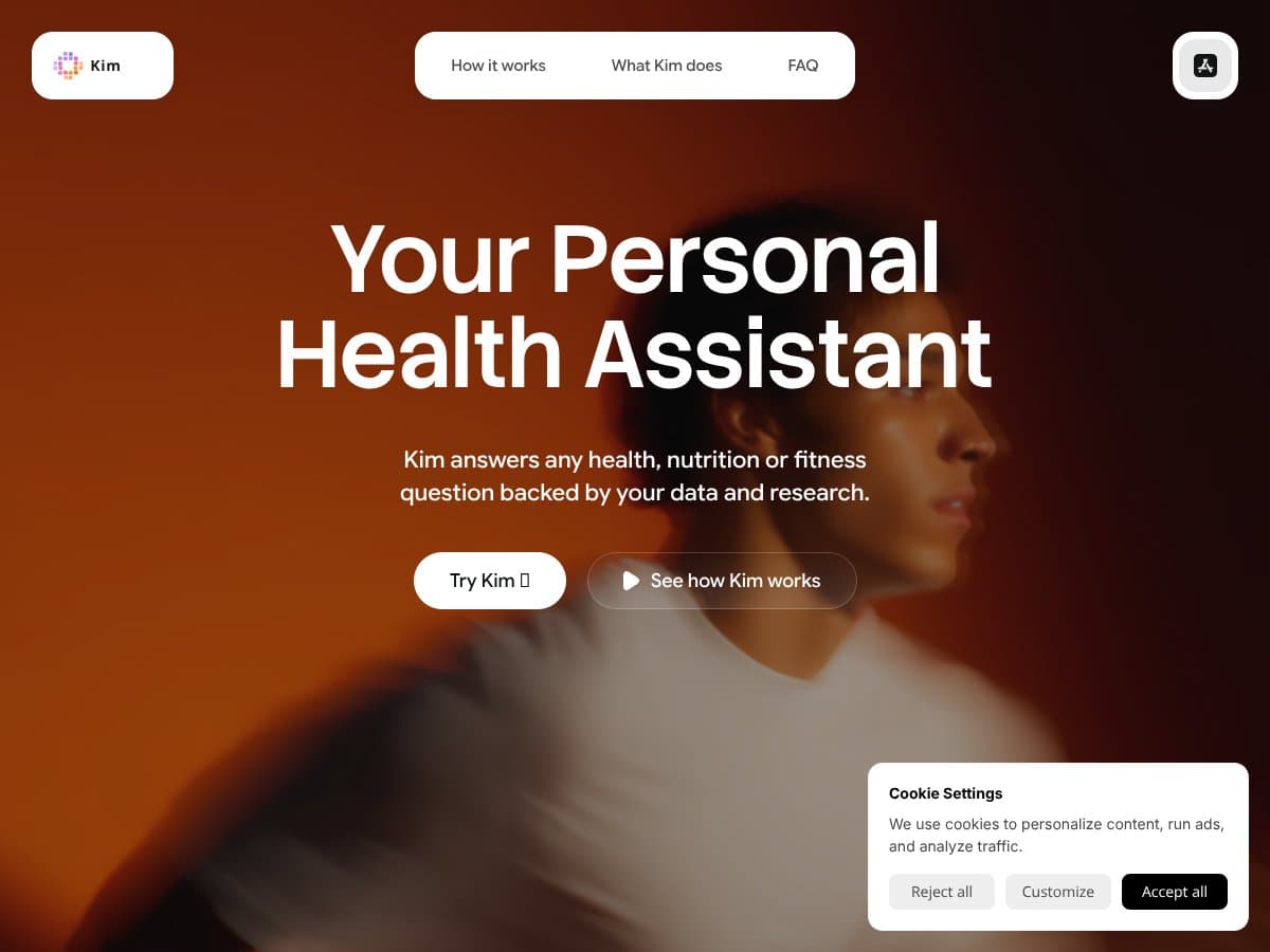 Kim Personal Health Assistant screenshot