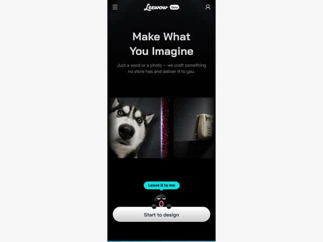 Leewow - AI Product Creation Agent interface