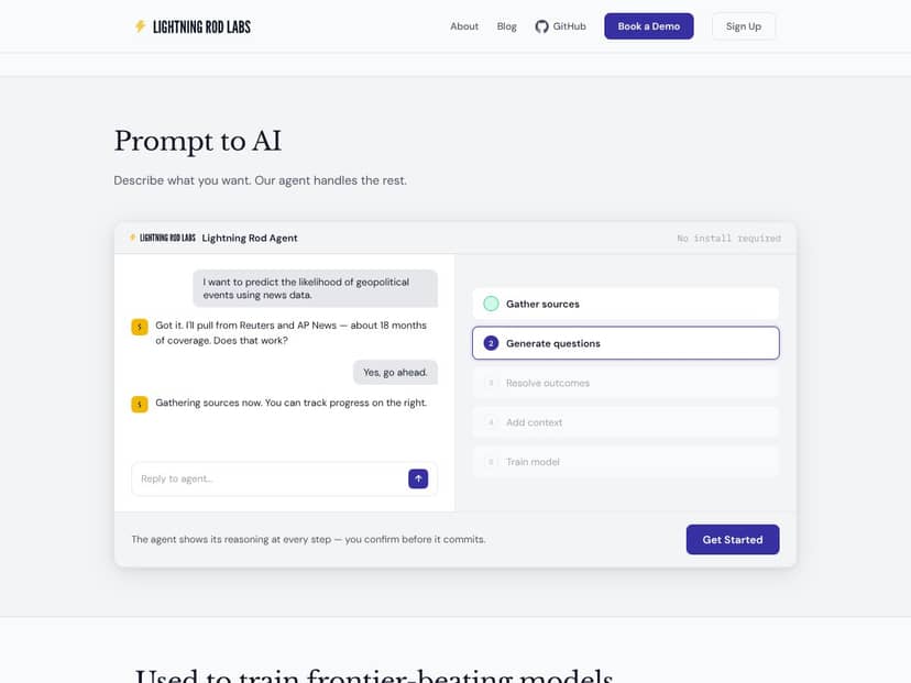 Lightning Rod interface