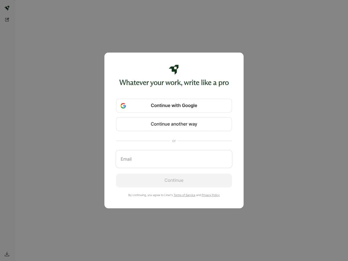 Liner Write screenshot