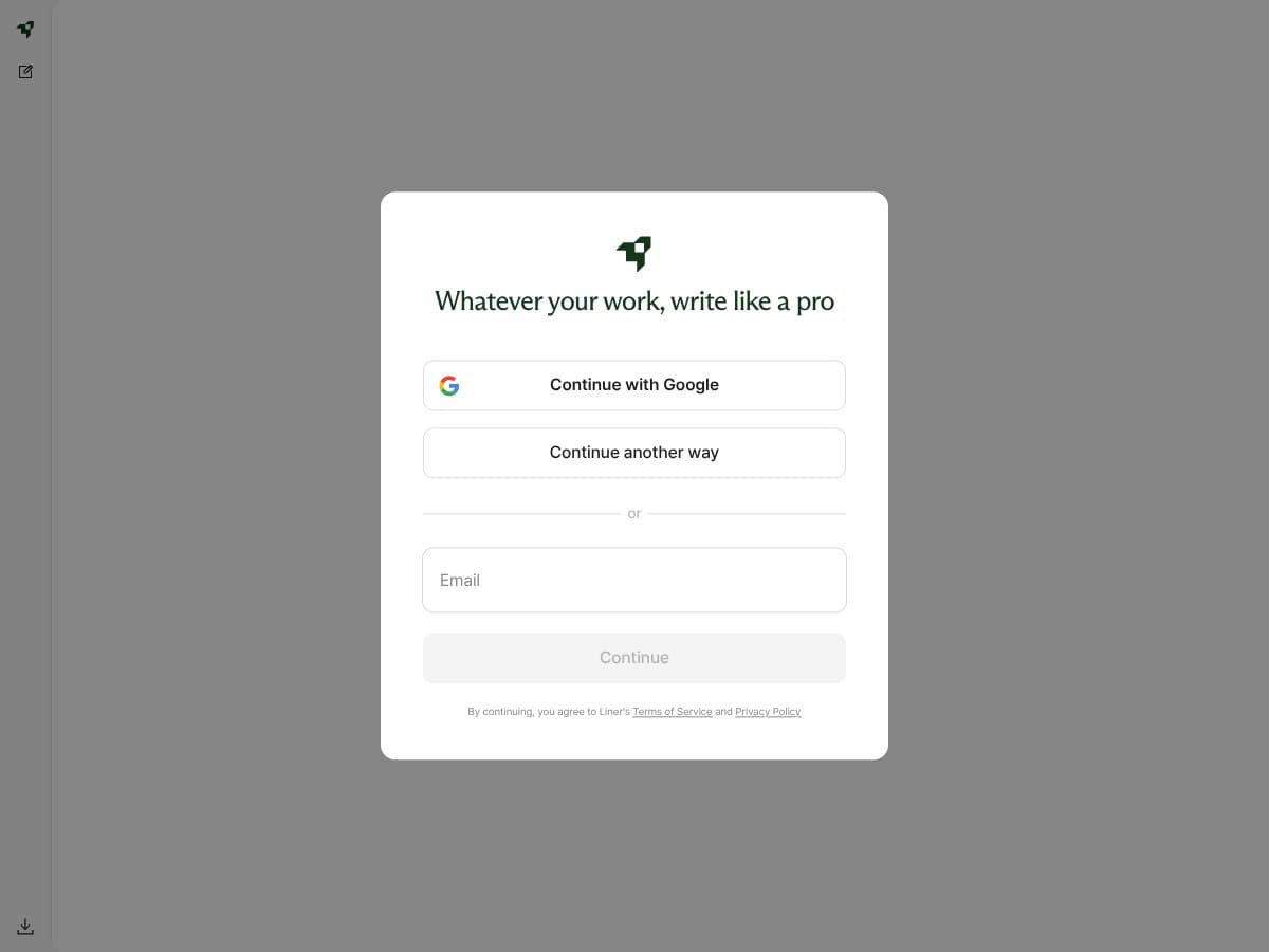 Liner Write screenshot