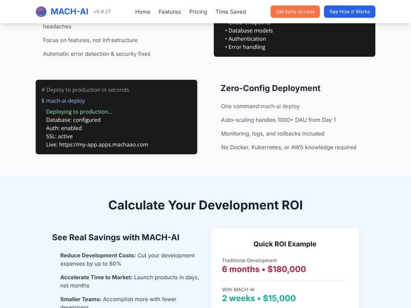 MACH AI interface