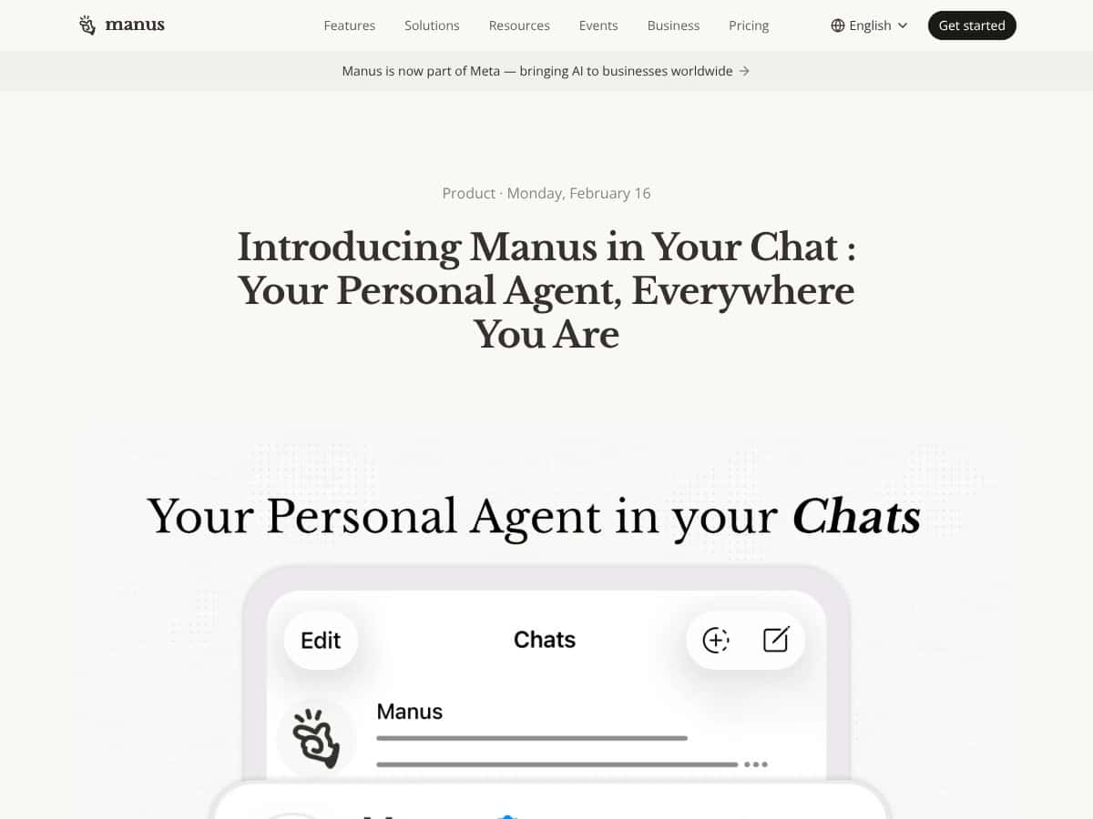 Manus Agents for Telegram screenshot