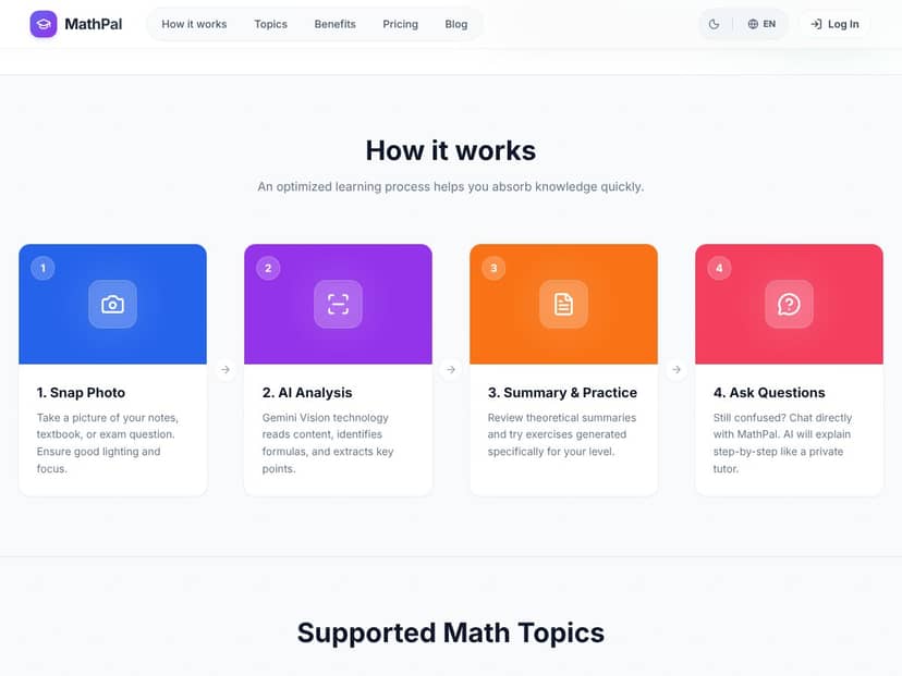 MathPal interface