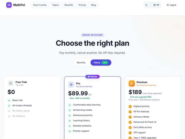 MathPal interface