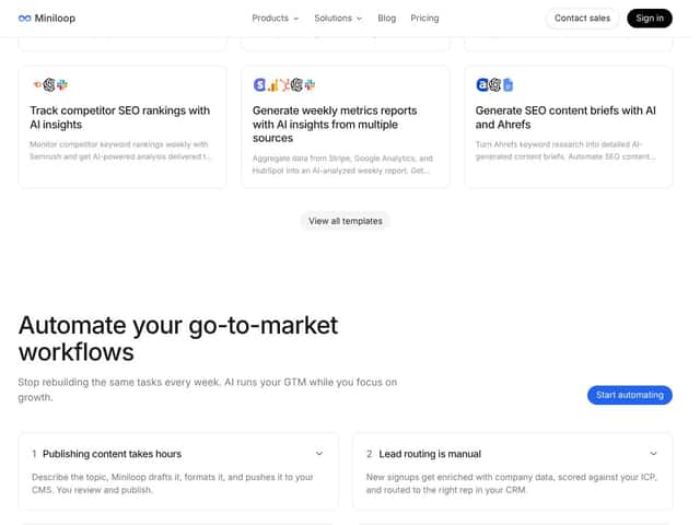 Miniloop interface