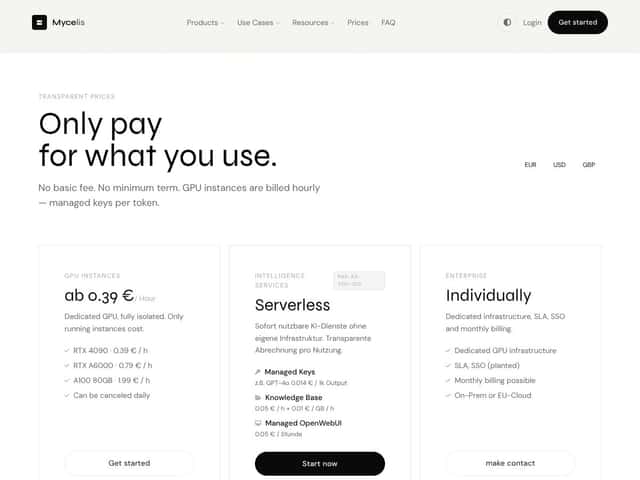 Mycelis interface