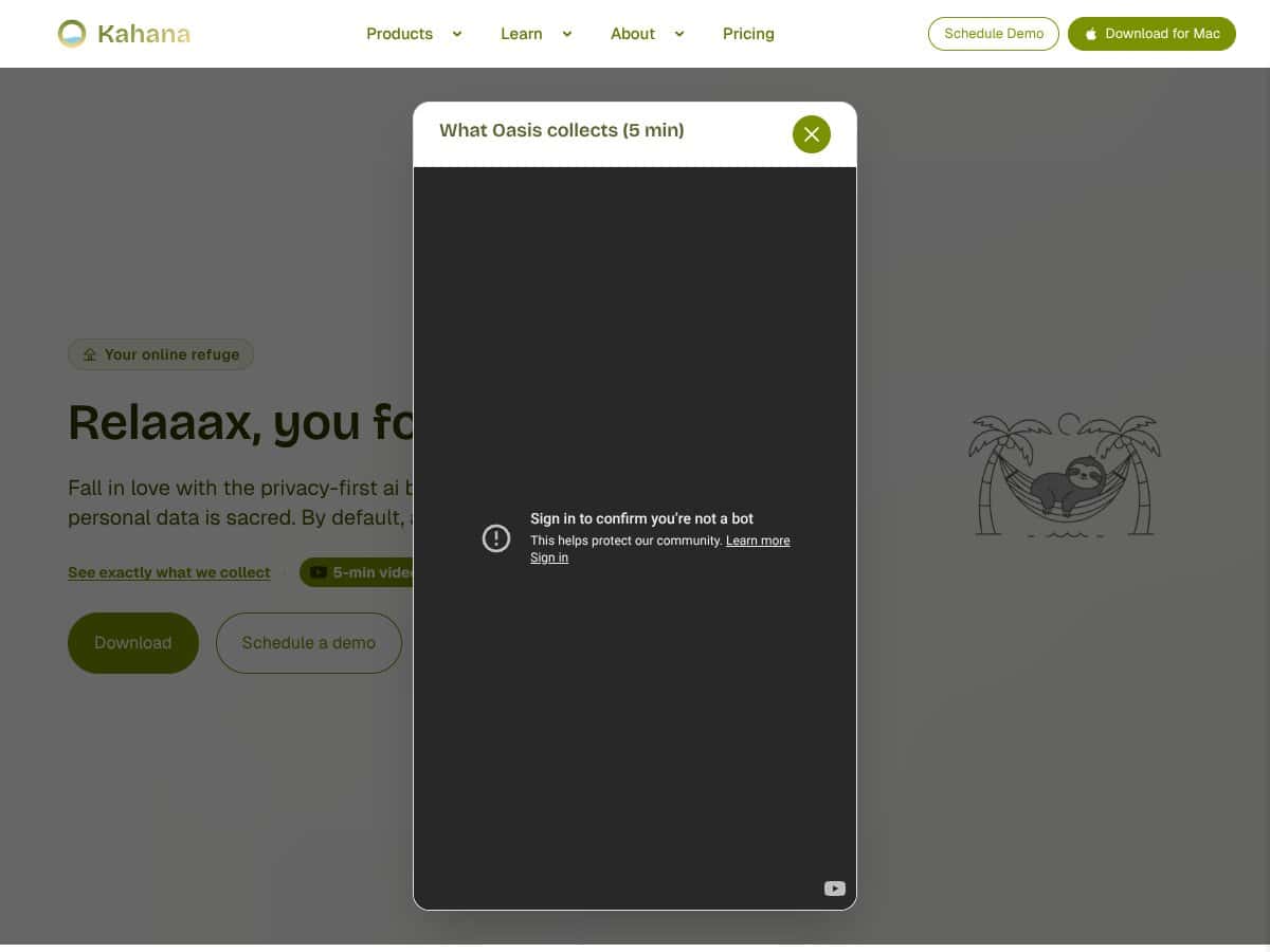 Oasis Browser for Mac screenshot