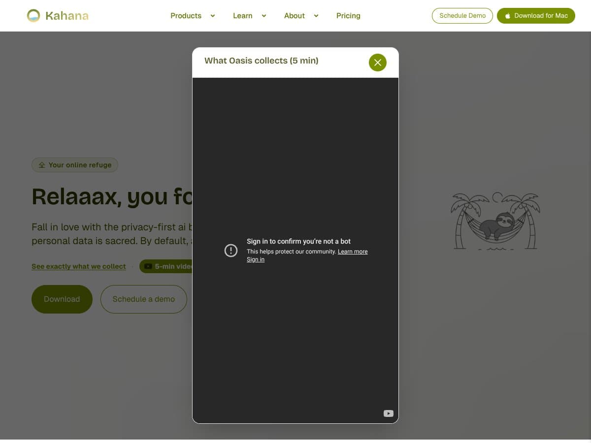 Oasis Browser for Mac screenshot