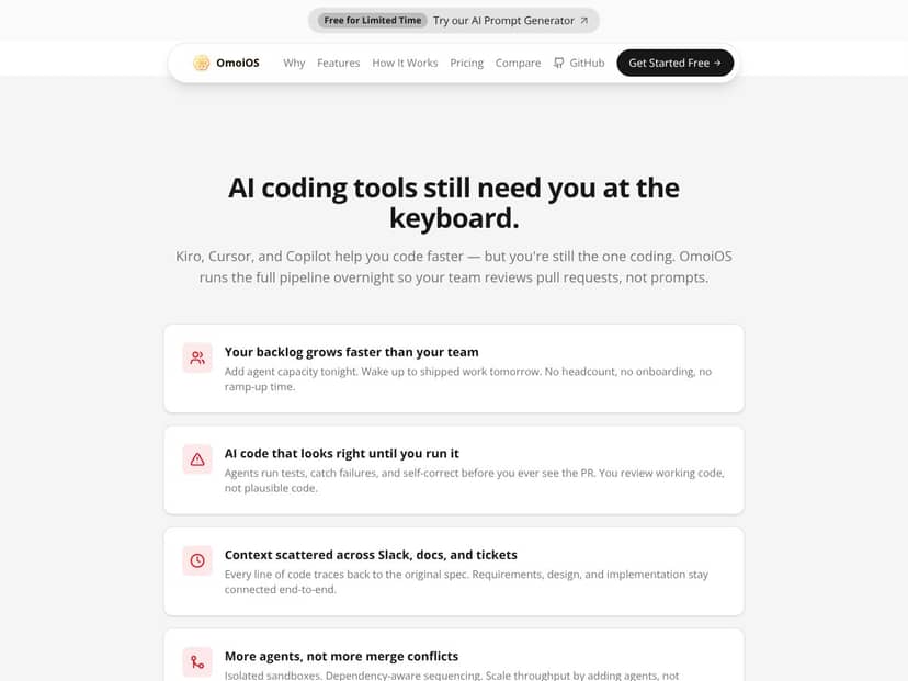 OmoiOS interface