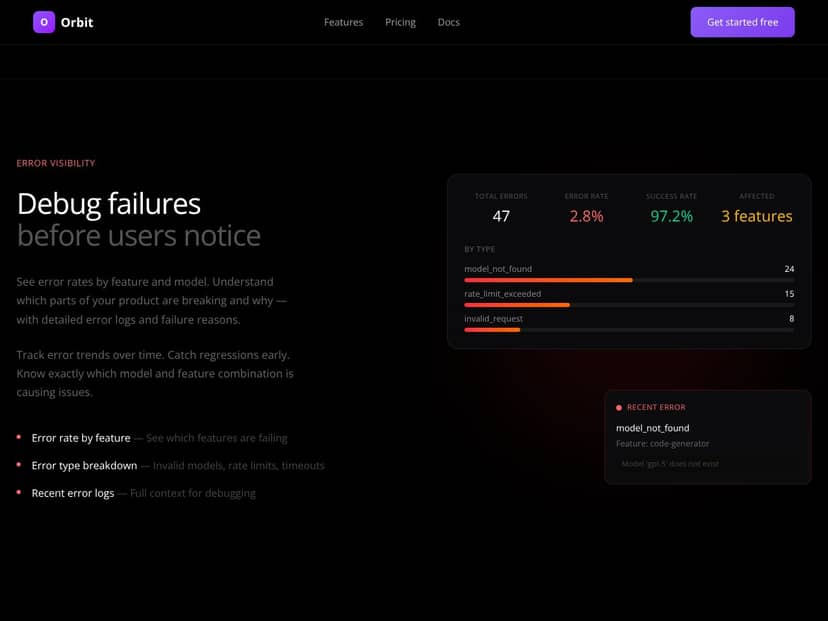 Orbit AI interface