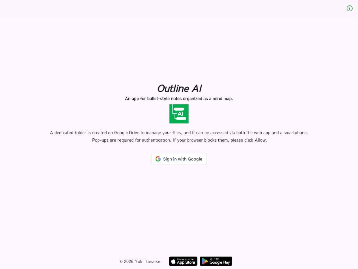 Outline AI screenshot