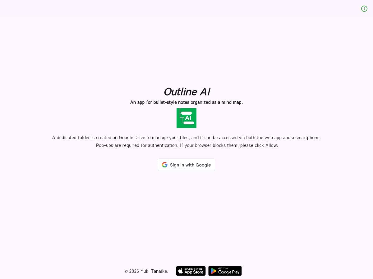 Outline AI screenshot