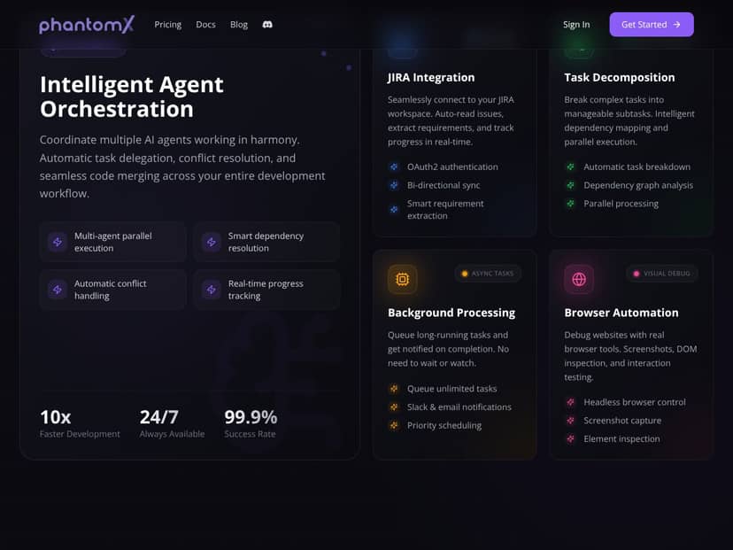 PhantomX interface