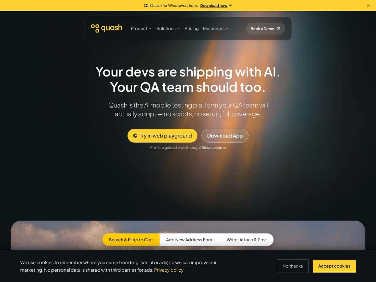 Quash screenshot