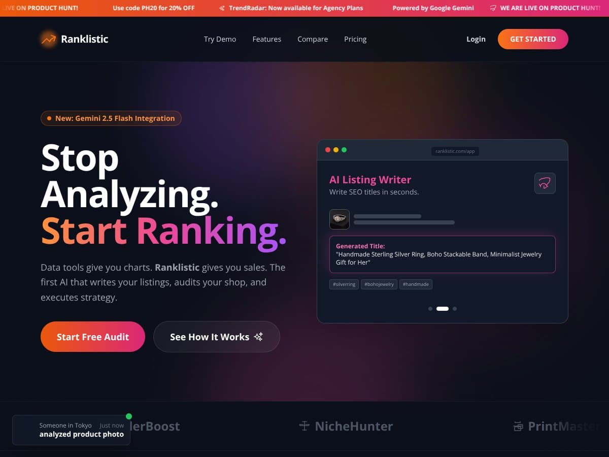 Ranklistic screenshot