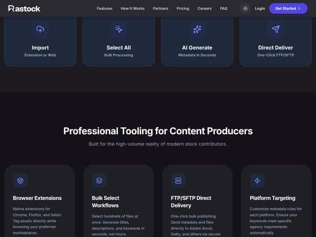 Rastock AI Inc interface