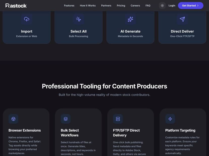 Rastock AI Inc interface