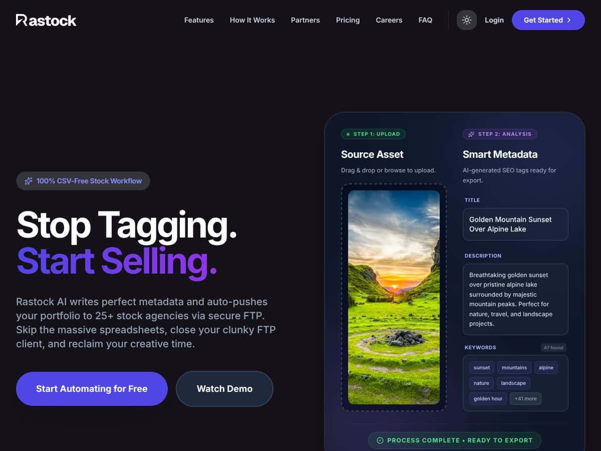 Rastock AI Inc screenshot