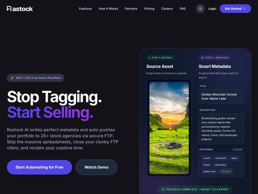 Rastock AI Inc screenshot